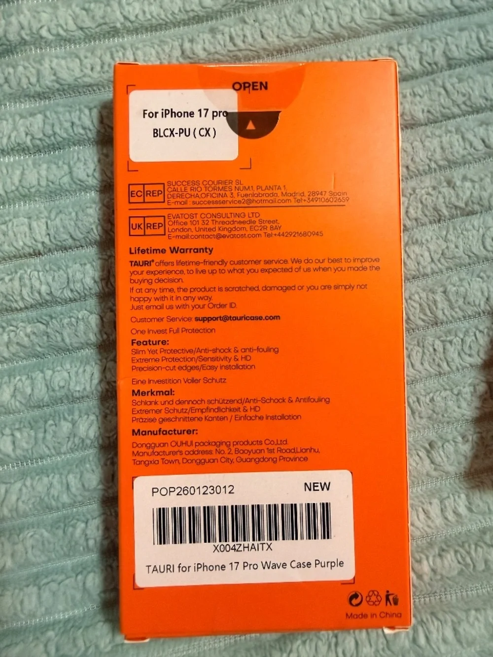 TAURI iPhone 17 Pro 6.3